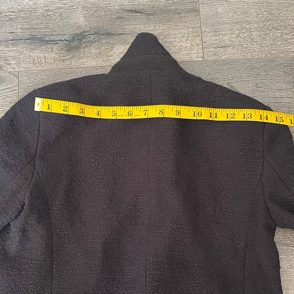 Zara Black Blazer with Gold Buttons - Picture 9 of 10